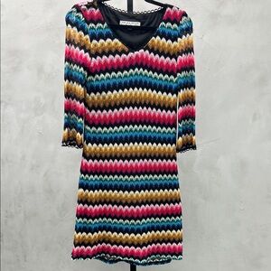 Trina Turk Vibrant Chevron Mini Dress